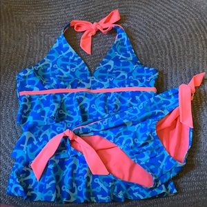 Justice two piece swim suit